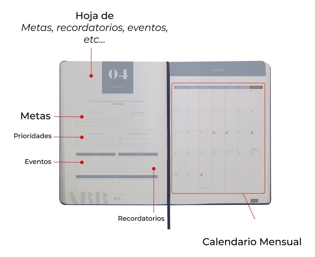 Agenda Ultra 2025 Diaria Personalizada Con Grabado Láser