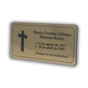 Placa Funeraria 30x15cm