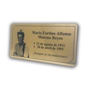 Placa Funeraria 12x6cm Con Foto