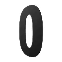 Número Residencial de Acrílico para interiores con Adhesivo 12cm de Alto