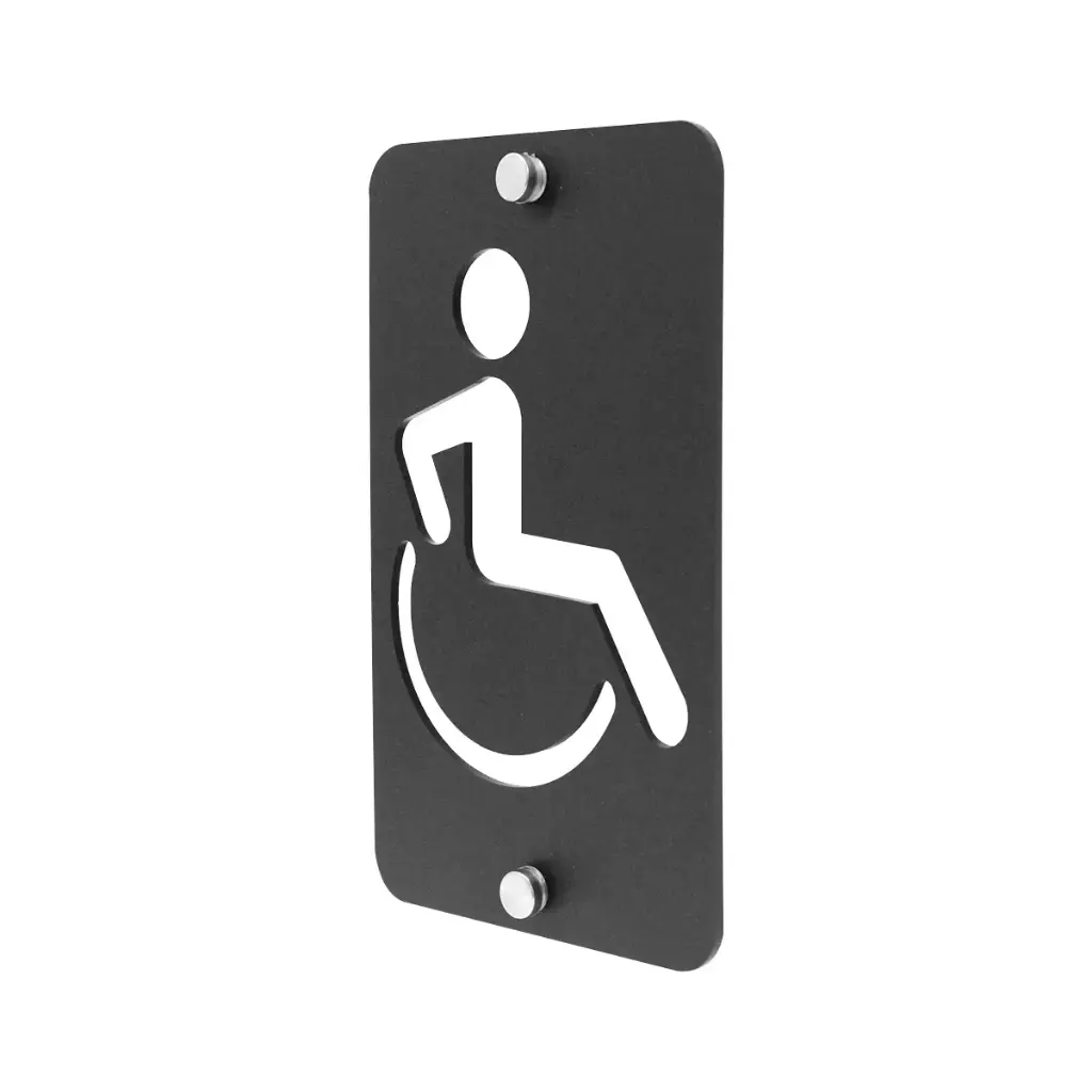 Señaletica de Acrilico con Soportes 20cm de Alto