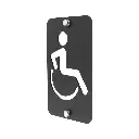 Señaletica de Acrilico con Soportes 20cm. Alto