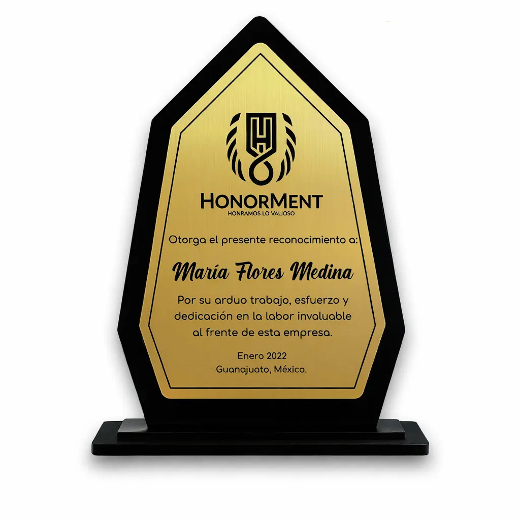 Reconocimiento De Escritorio En Acrílico Diamante