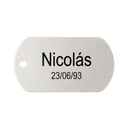 Placa Militar De Aluminio