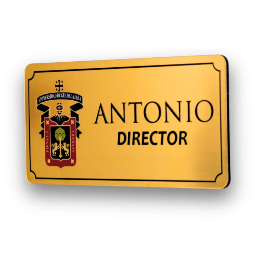 Gafete Identificador Magnético 6x3cm Color