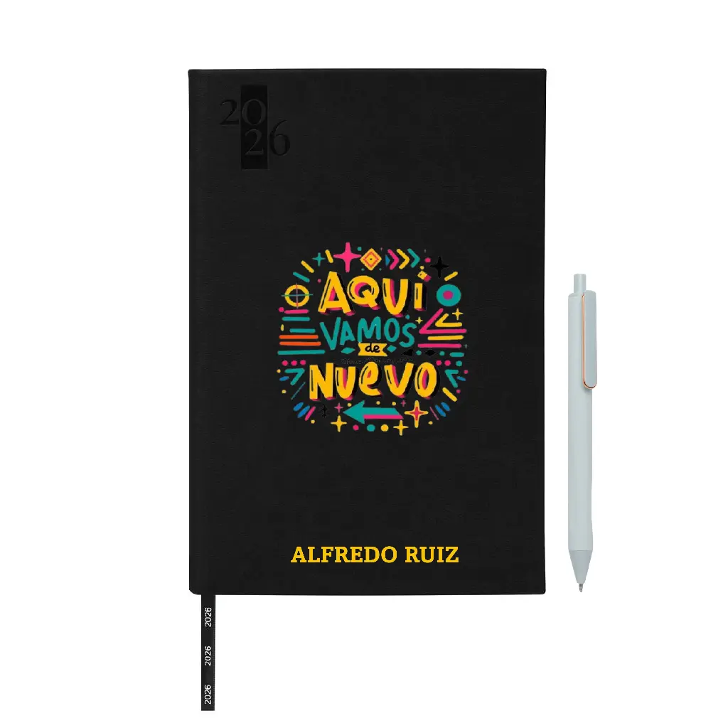 Agenda Diaria Clásica 2026 a Color