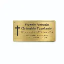 Placa Funeraria 40x20cm 