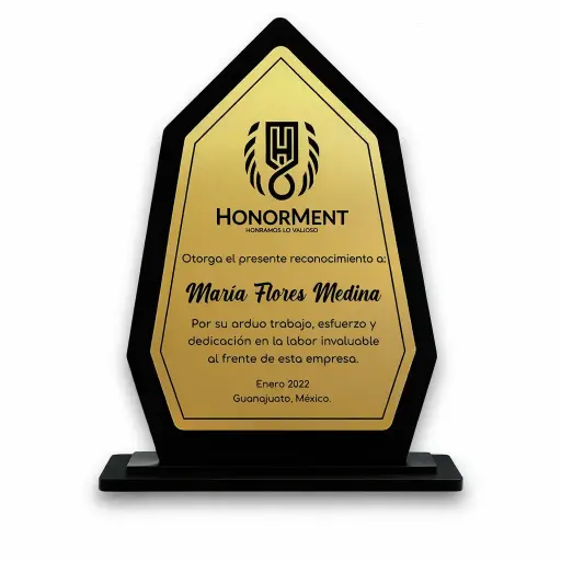 Reconocimiento De Escritorio En Acrílico Diamante