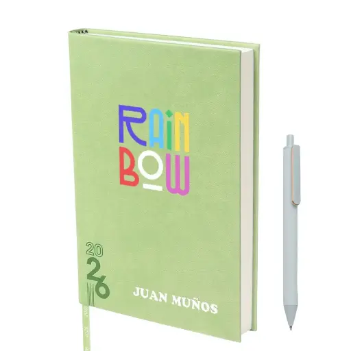 Kit 10 Agenda Diaria Terra 2026 a Color UV